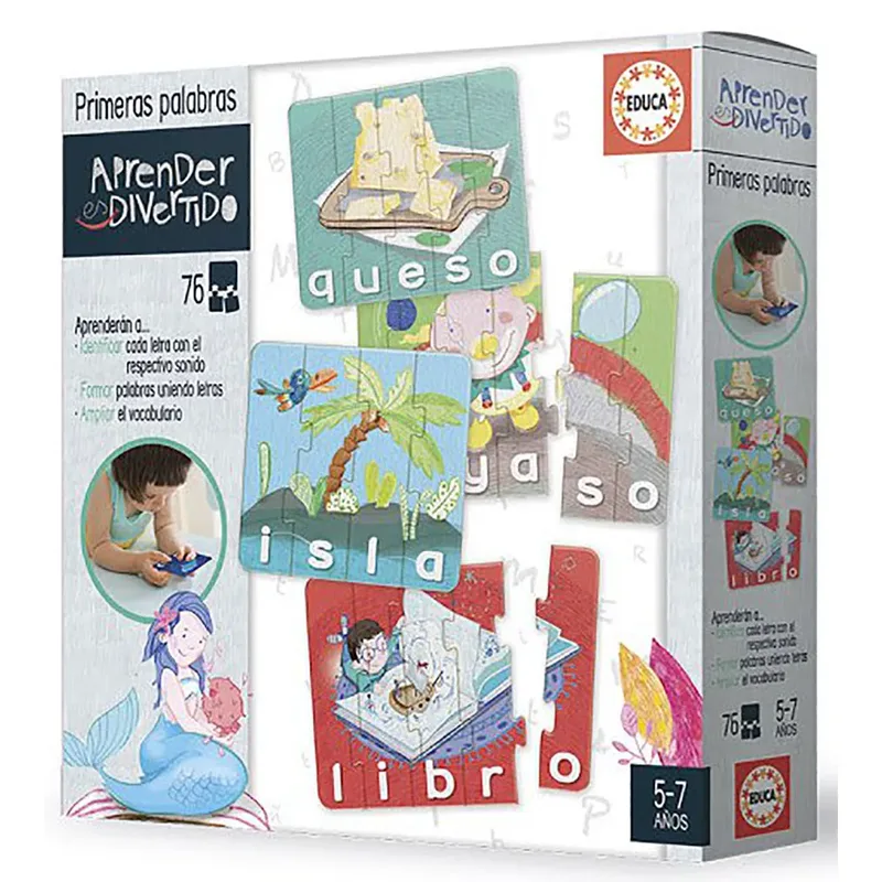 Eerste Woorden Educatief Spel 5-7 Jaar - Leerzaam Puzzelspel from Educa – box 2 of 2