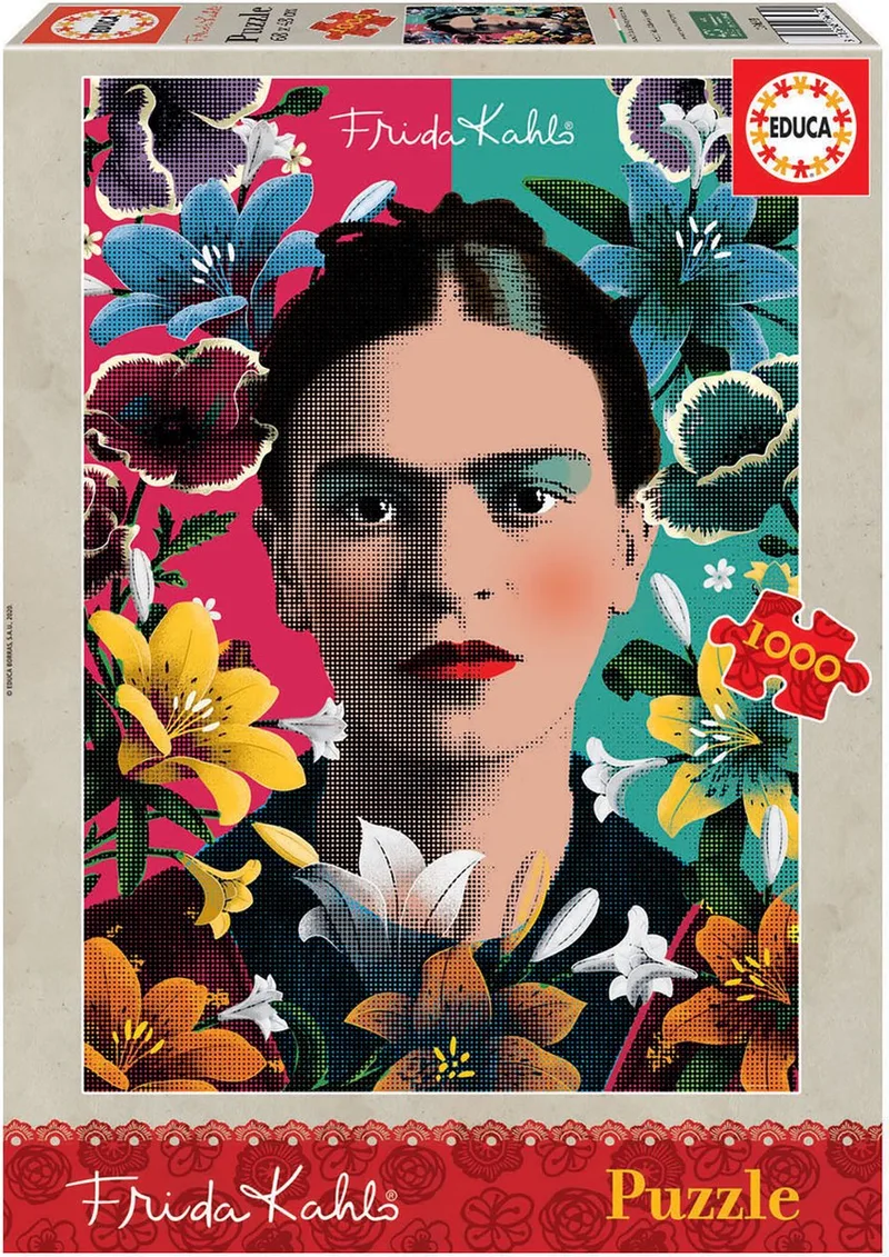 Frida Kahlo (1000). van Educa, editie Meerkleurig – doos