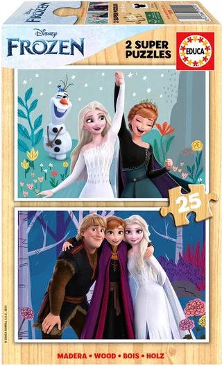 Frozen Houten Puzzels 2 x 25 Stukjes from Educa – box 1 of 3