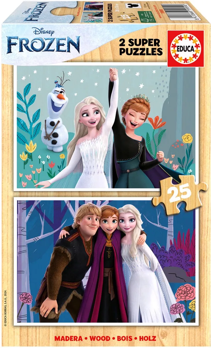 Frozen Houten Puzzels 2 x 25 Stukjes from Educa – box 1 of 3