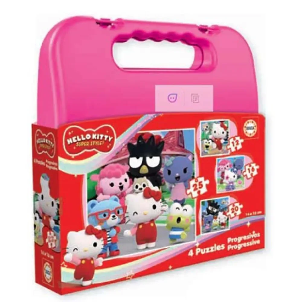 Hello Kitty Super Style 6-9-12- 16 Bitar från Educa – kartong