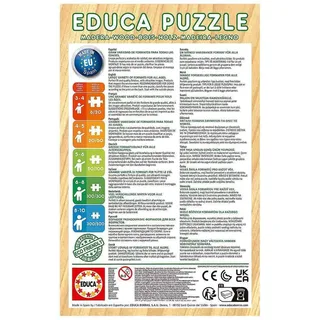 houten puzzel Disney Princess Bella en Vaiana 2x25 stukjes. from Educa, Multicolour edition – box 5 of 5