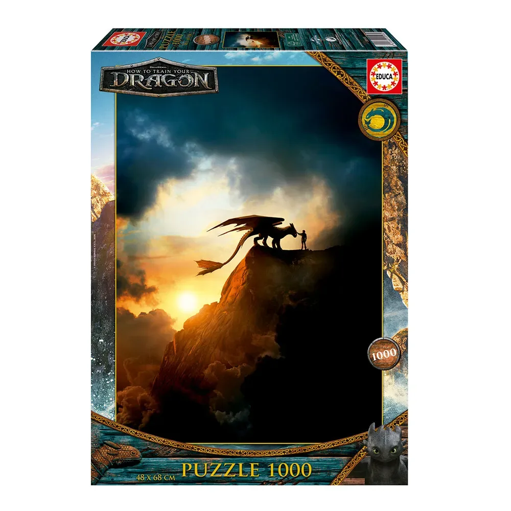 How To Train Your Dragon Pussel 1000 Bitar från Educa – kartong