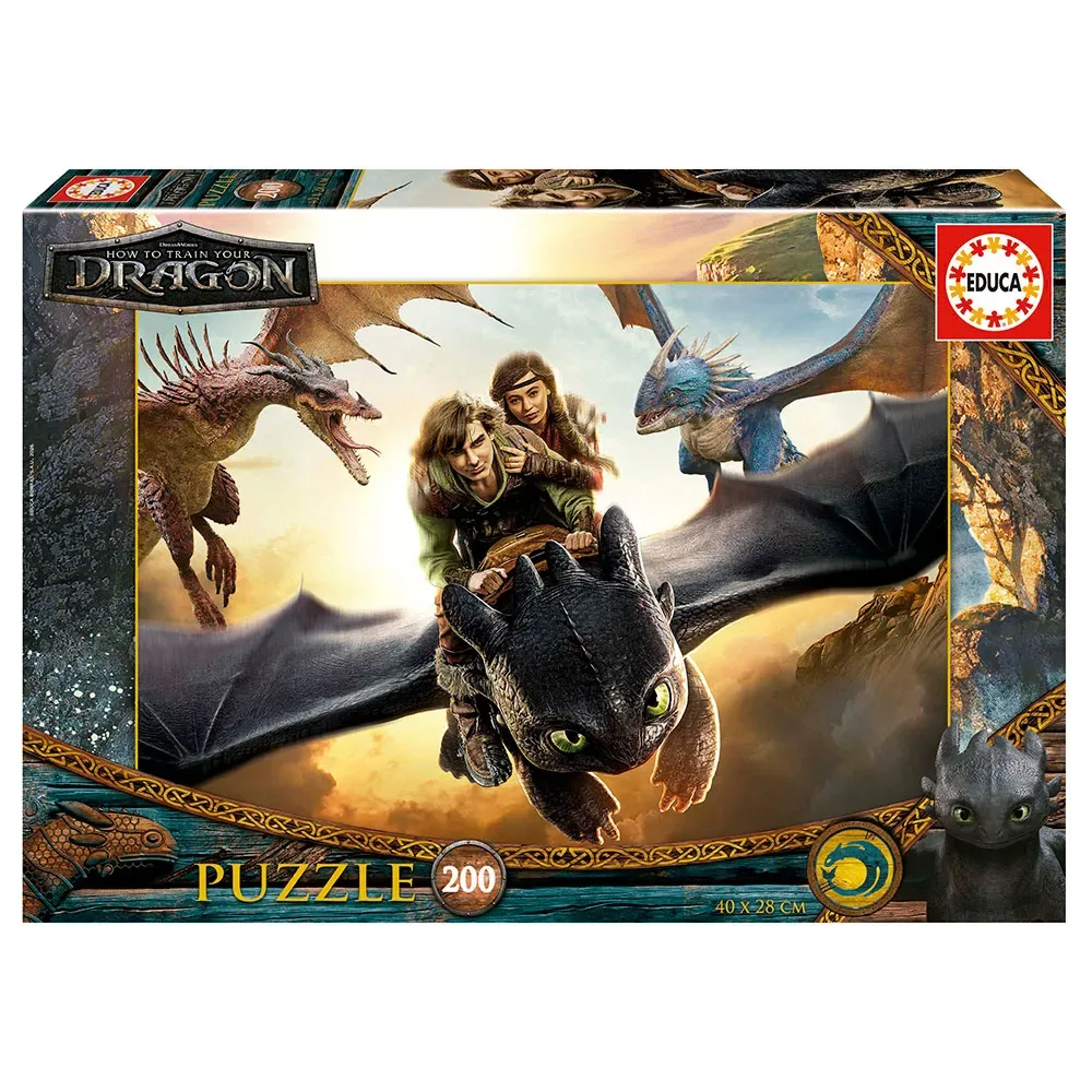 How To Train Your Dragon Pussel 200 Bitar från Educa – kartong