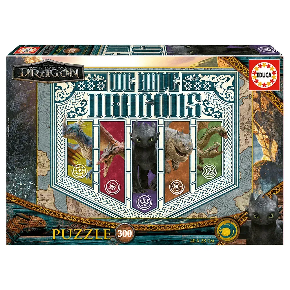 How To Train Your Dragon Pussel 300 Bitar från Educa – kartong