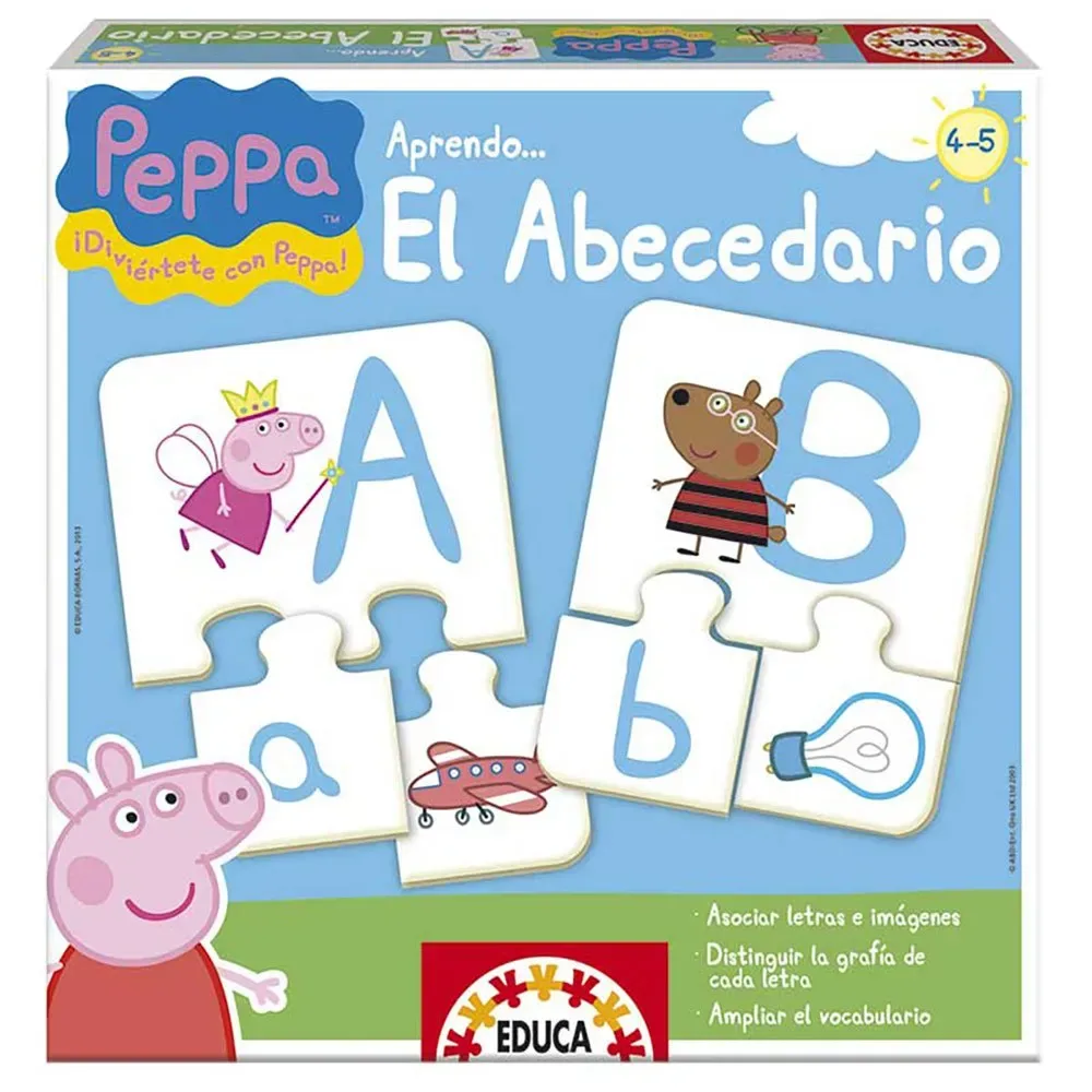 Jag Lär Mig Alfabetet Peppa Gris från Educa – kartong