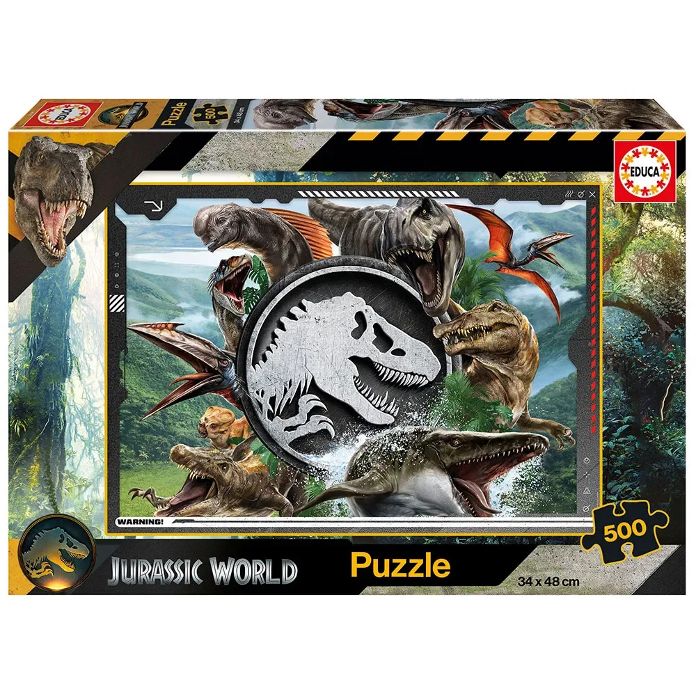 Jurassic World Pussel 500 Bitar från Educa – kartong