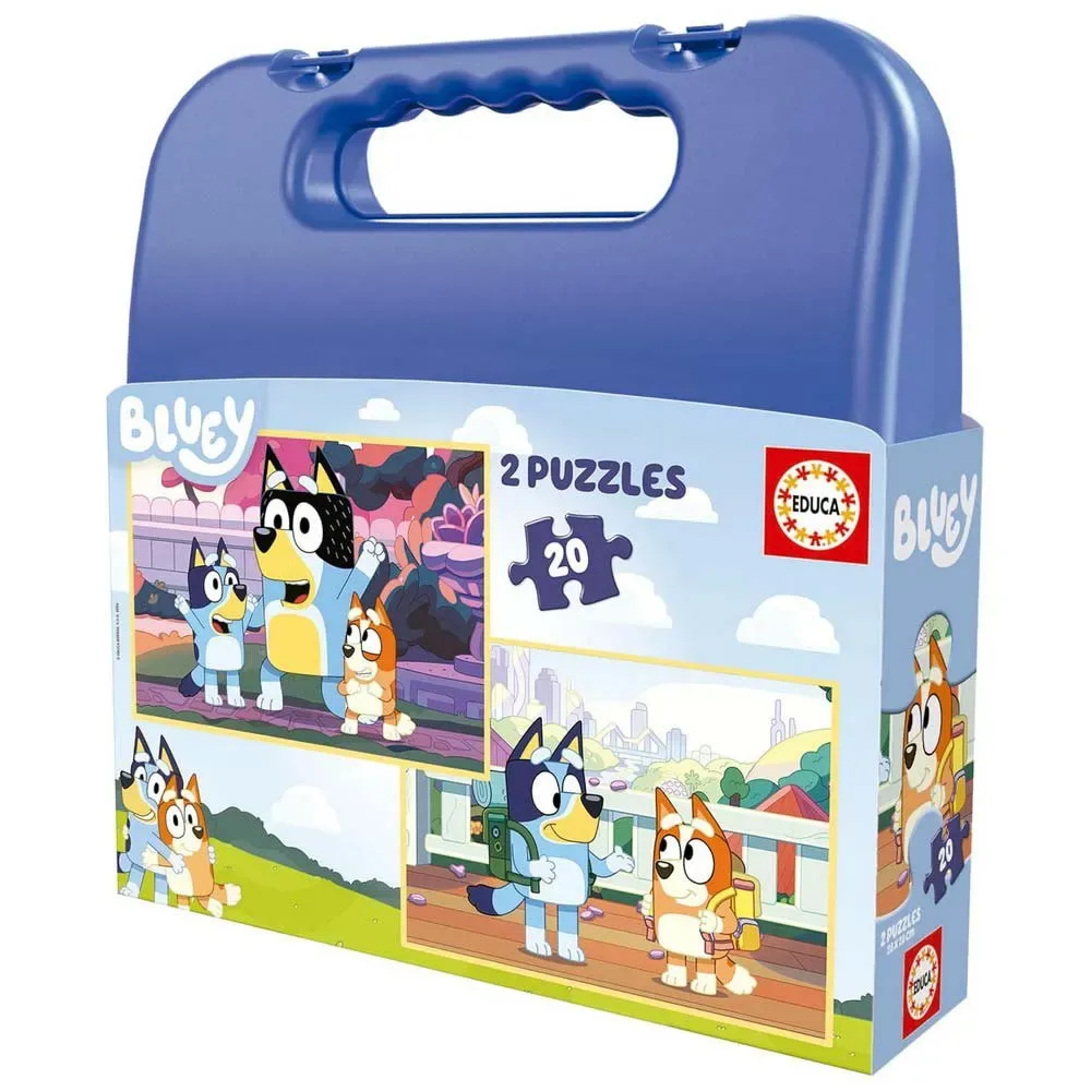 Koffer Puzzel Bluey 2x20 Stuks från Educa – kartong