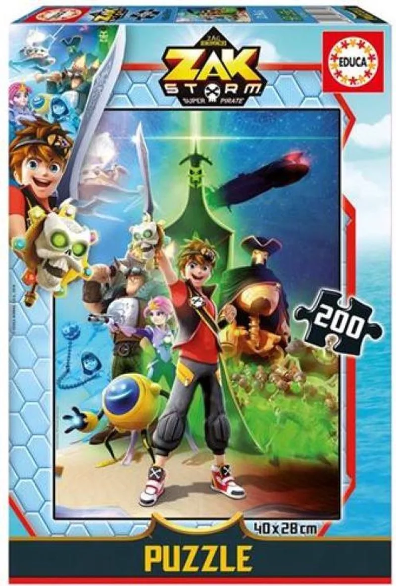 Legpuzzel - 200 stukjes - Zak Storm from Educa, Multi-coloured edition – box