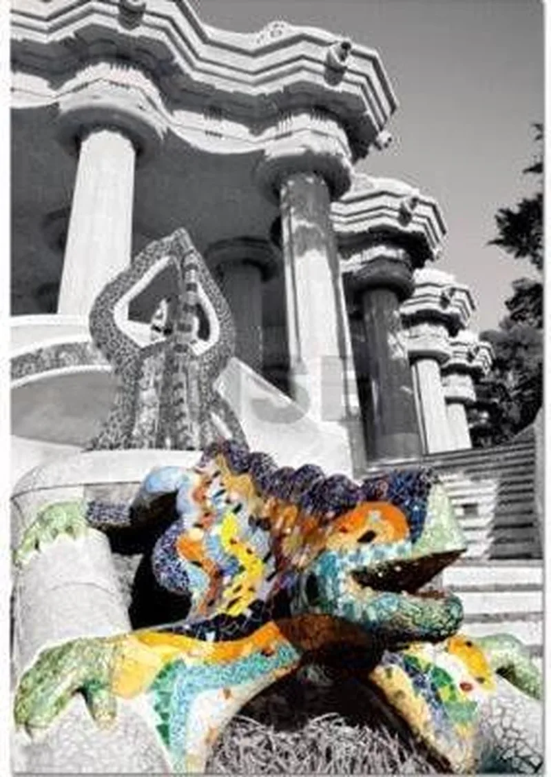 Legpuzzel - 500 Stukjes - Park Güell, Barcelona, Spanje van Educa, editie Meerkleurig – doos
