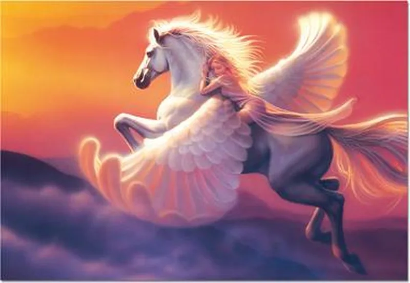 Legpuzzel - 500 stukjes - Pegasus, Kirk Reinert - Puzzel Educa van Educa – doos