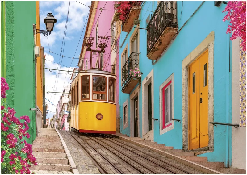 legpuzzel Colourful Lisbon 1000 stukjes volwassenen puzzel. van Educa, editie Meerkleurig – doos