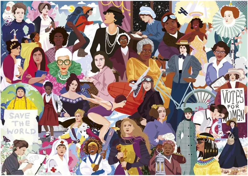 legpuzzel Iconic Women 1000 stukjes volwassenen karton. de Educa, édition Multicolore – boîte