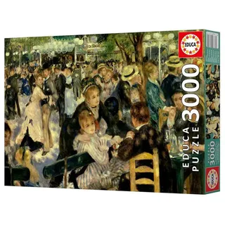 legpuzzel kunst Bal du Moulin de la Galette 3000 stukjes. from Educa, Multicolour edition – box 2 of 4