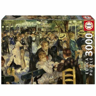 legpuzzel kunst Bal du Moulin de la Galette 3000 stukjes. from Educa, Multicolour edition – box 1 of 4