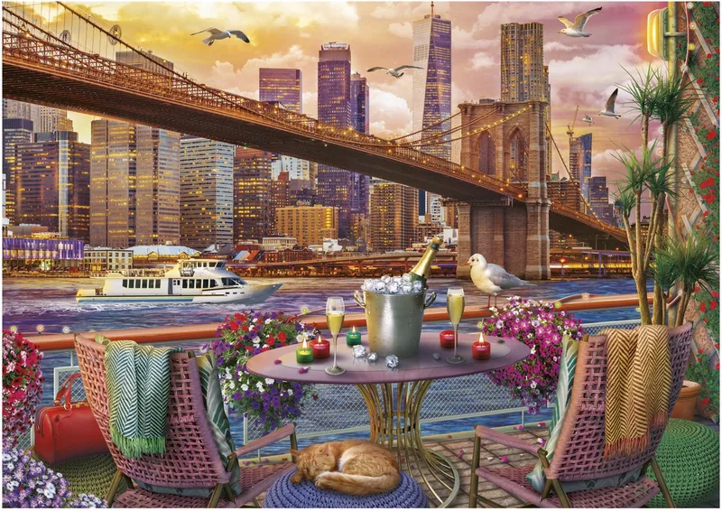 legpuzzel NY Romance 2000 stukjes volwassenen puzzel. from Educa, Multicolour edition – box