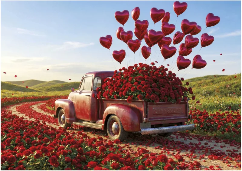 legpuzzel XXL Pieces Valentine's Pickup 500 stukjes karton. from Educa, Multicolour edition – box
