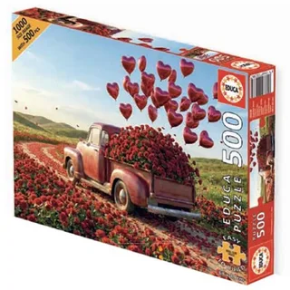 legpuzzel XXL Pieces Valentine's Pickup 500 stukjes karton. fra Educa, Flerfarvet-udgave – æske 2 af 2
