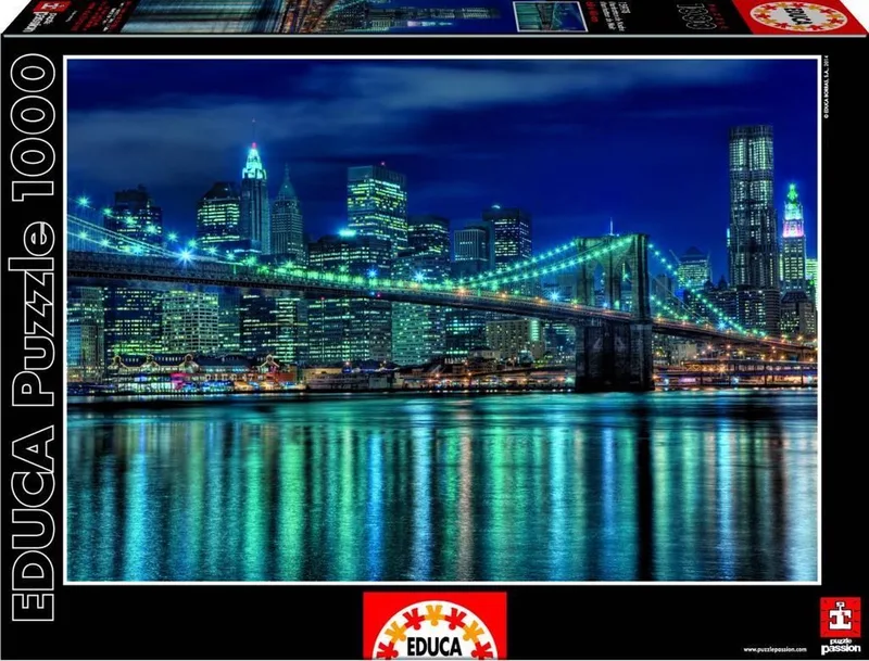 Manhatten at night - 1000 stukjes van Educa, editie Meerkleurig – doos