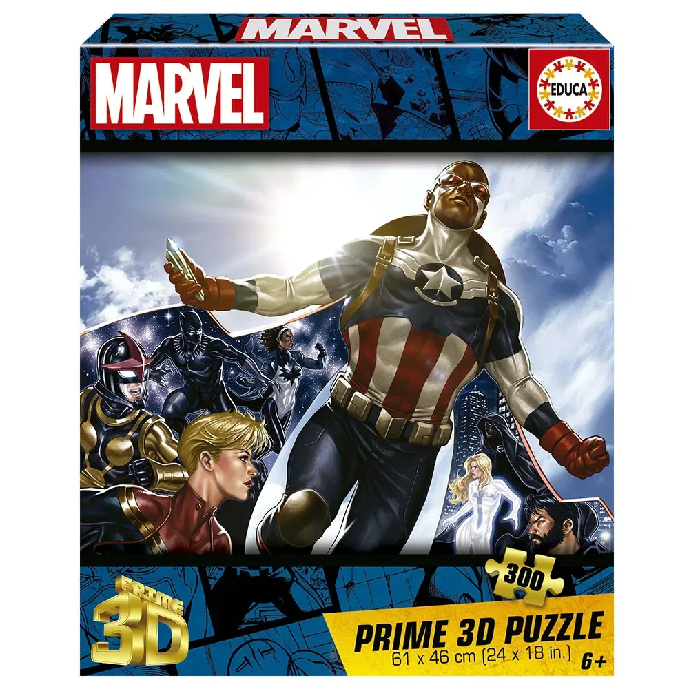 Marvel 3d-lenticulaire Puzzel 300 Stukken från Educa – kartong