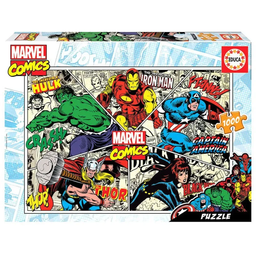 Marvel Comics Pussel 500 Bitar från Educa – kartong