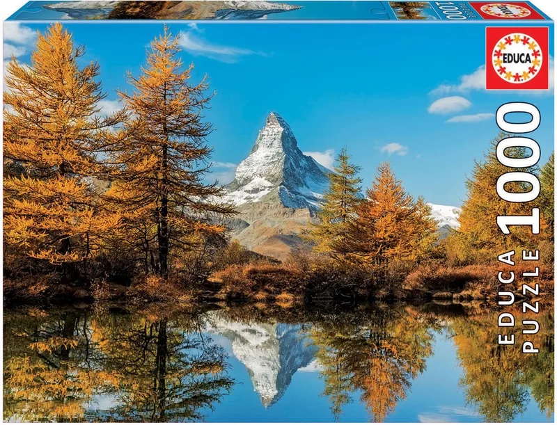 Matterhorn im Herbst 1000 Teile Puzzle van Educa, editie Meerkleurig – doos