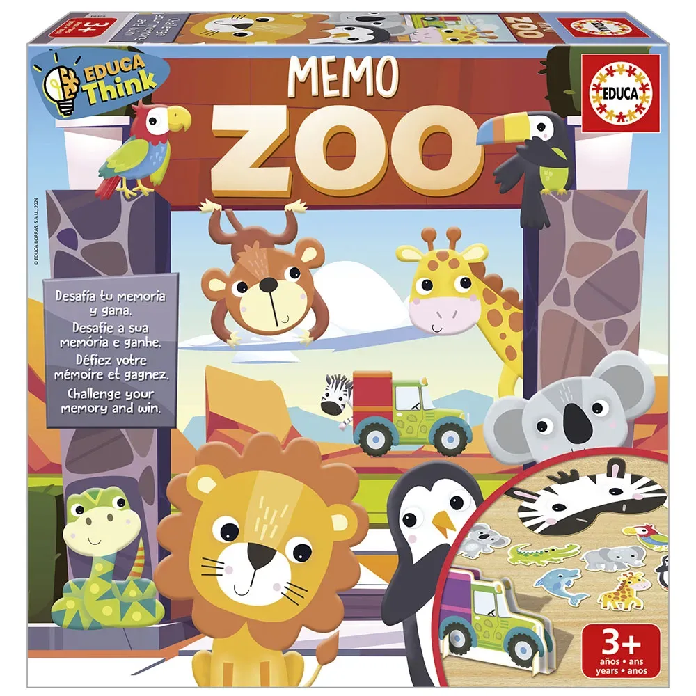 Memo Zoo Educatief Spel från Educa – kartong