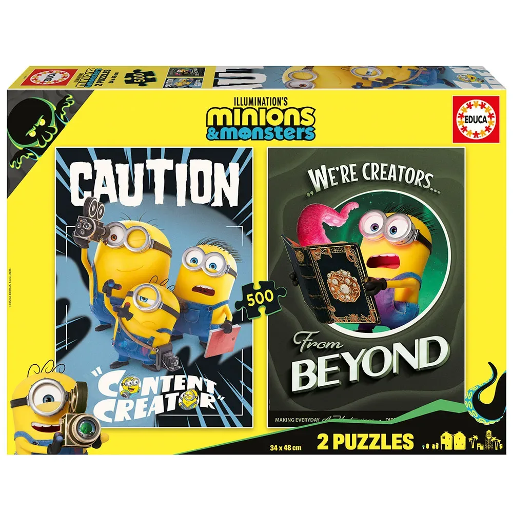 Minions Pussel 2x500 Bitar från Educa – kartong