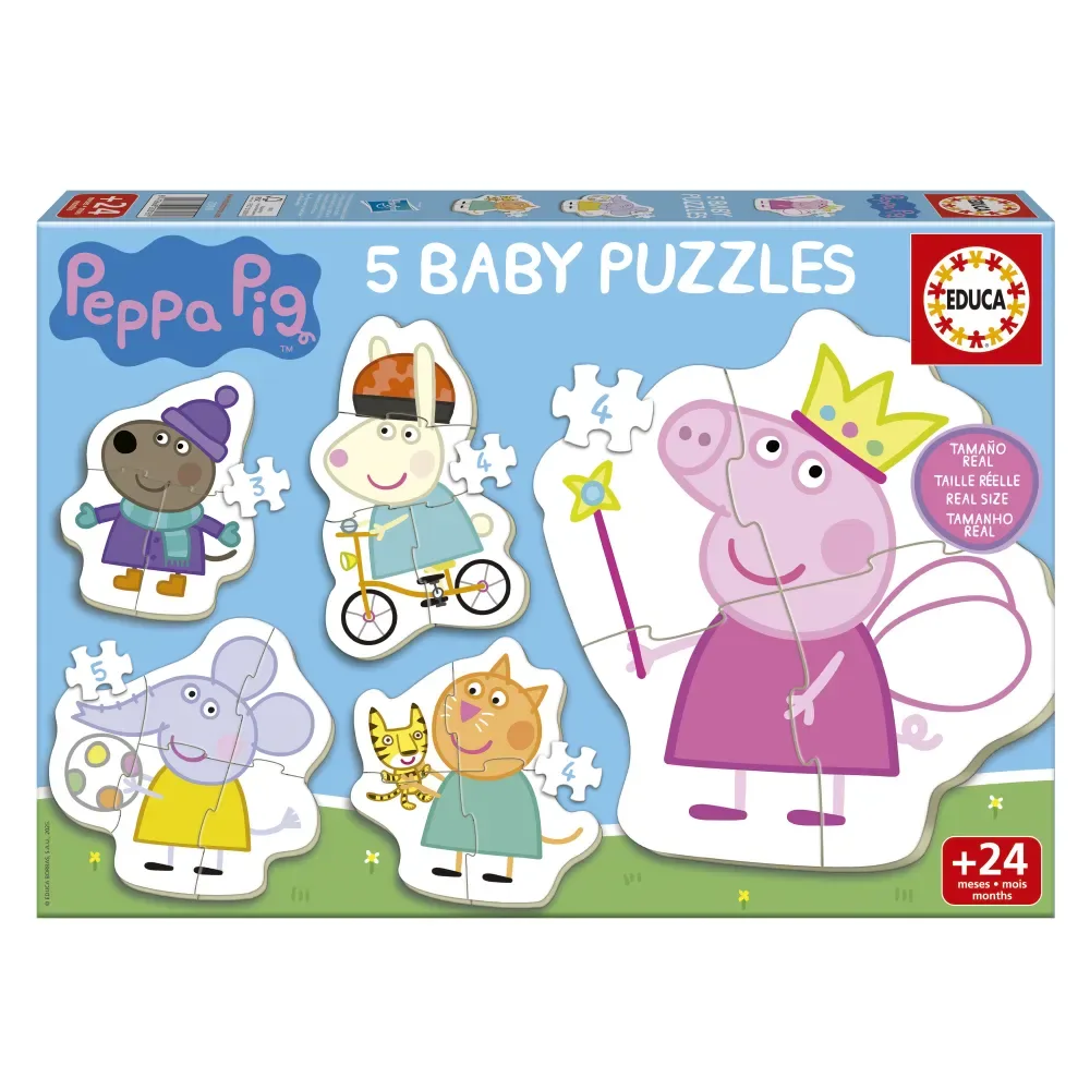 Peppa Pig Babypuzzel från Educa – kartong