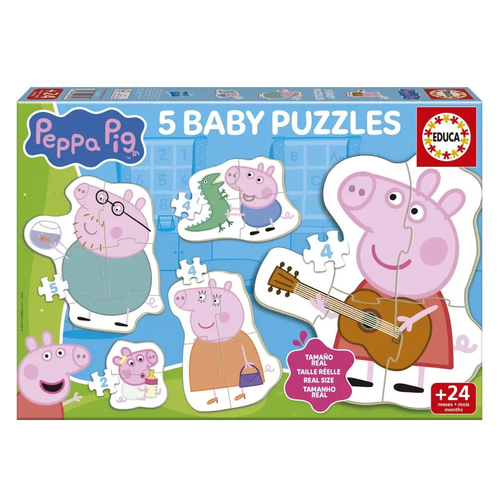 Peppa Pig Babypuzzel från Educa – kartong
