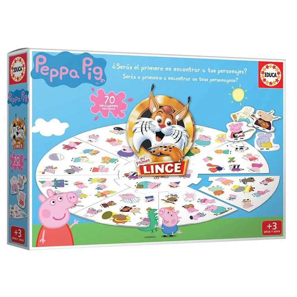 Peppa Gris Lynx Brädspel från Educa – kartong
