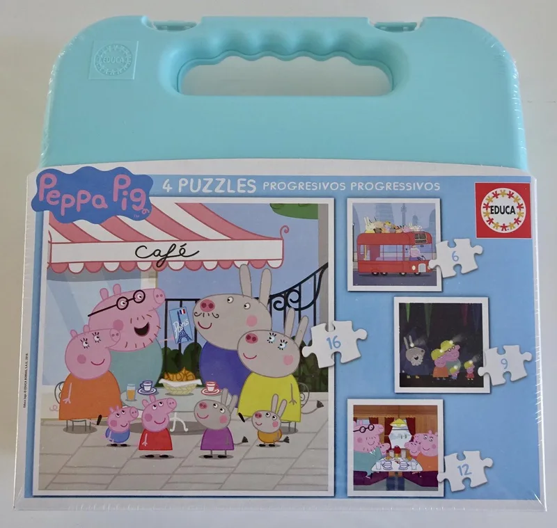 Peppa Pig Puzzel Set 6-16 Stukjes in Koffer de Educa – boîte