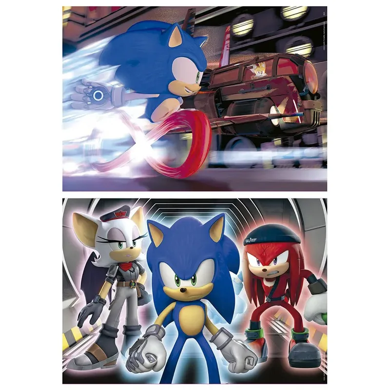 puzzel - 100 stuks - NEON SONIC från Educa, utgåva Flerfärgad – kartong 2 av 2
