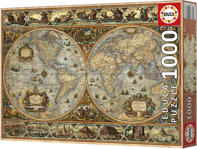 Puzzel 1000 stukjes - Orbis Terrarum 1000 - Legpuzzel fra Educa, Flerfarvet-udgave – æske 1 af 5