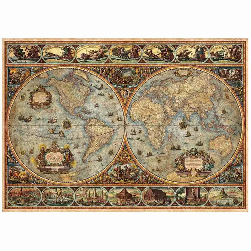 Puzzel 1000 stukjes - Orbis Terrarum 1000 - Legpuzzel fra Educa, Flerfarvet-udgave – æske 3 af 5