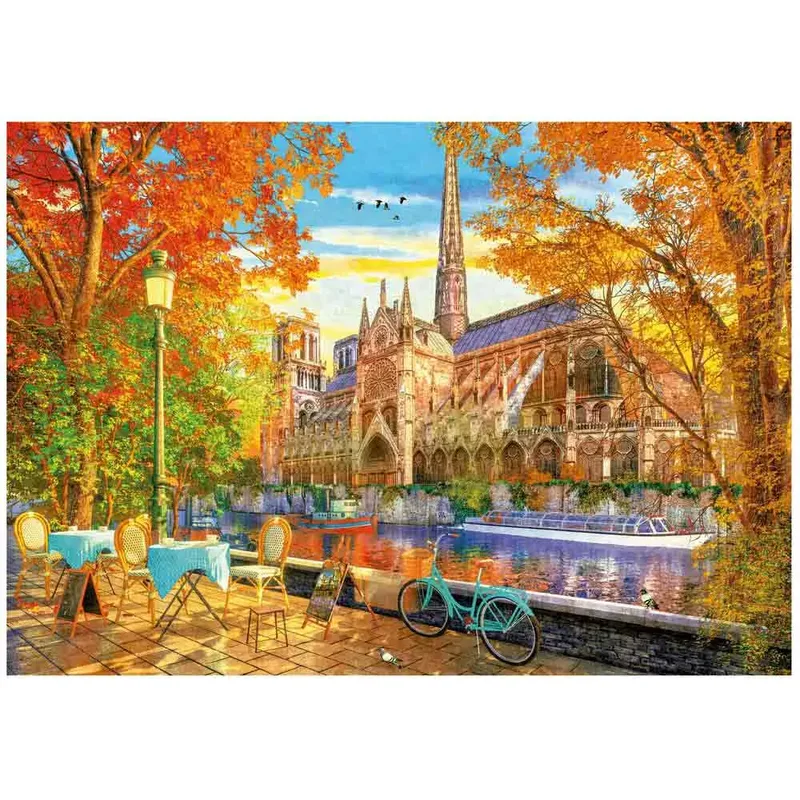 puzzel - 1000 stukjes - Otono Notre Dame - Legpuzzel de Educa, édition Multicolore – boîte 4 sur 6