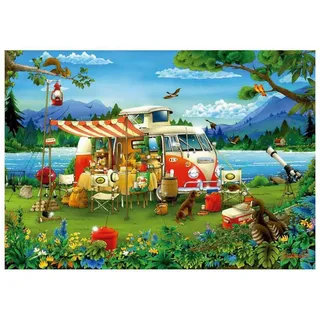 Puzzel - 1000 stukjes - Vakantie op het platte land - Legpuzzel fra Educa, Flerfarvet-udgave – æske 2 af 2