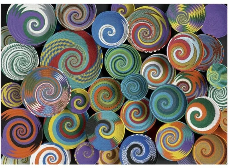 puzzel - 1000 stuks - AFRIKAANSE MANDEN van Educa, editie Meerkleurig – doos