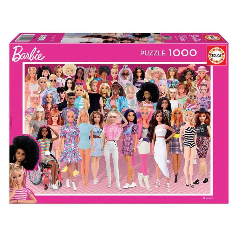 puzzel - 1000 stuks - BARBIE de Educa, édition Multicolore – boîte 2 sur 3