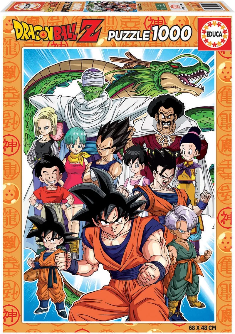 puzzel 1000 stuks - Dragon Ball fra Educa, Flerfarvet-udgave – æske