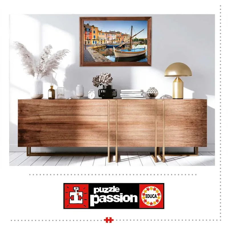 puzzel - 1000 stuks - HAVEN VAN MARTIGUES PROVENCE from Educa, Multicolour edition – box 6 of 6