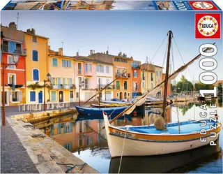 puzzel - 1000 stuks - HAVEN VAN MARTIGUES PROVENCE from Educa, Multicolour edition – box 1 of 6