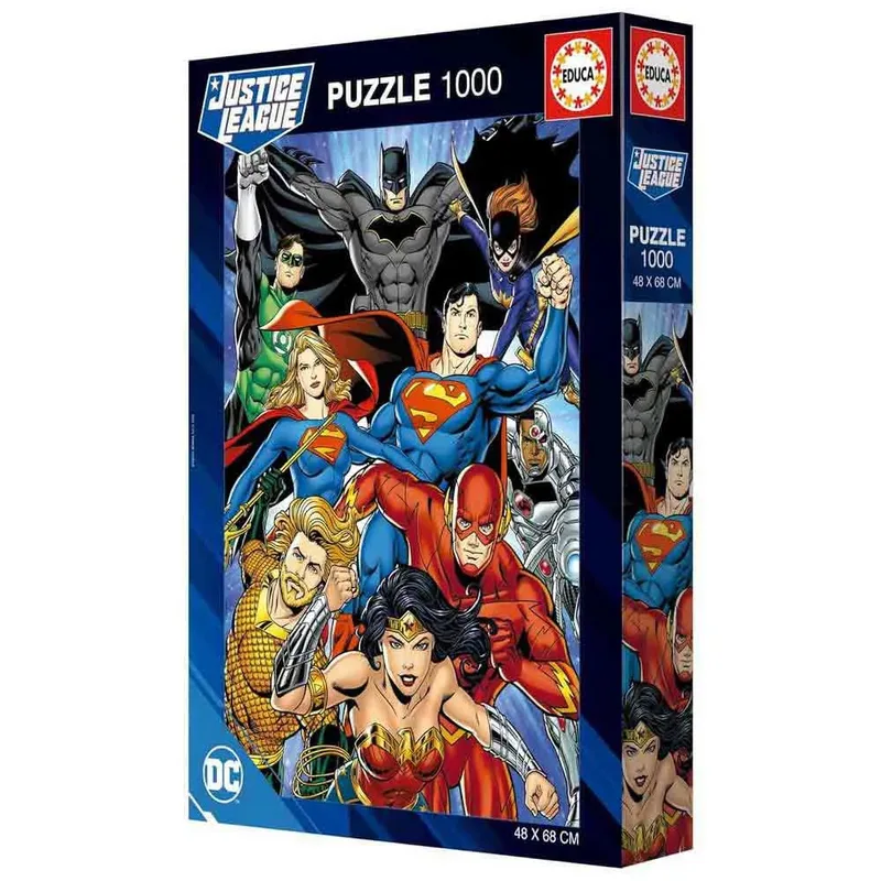 puzzel - 1000 stuks - JUSTICE LEAGUE from Educa, Multi-coloured edition – box 2 of 3