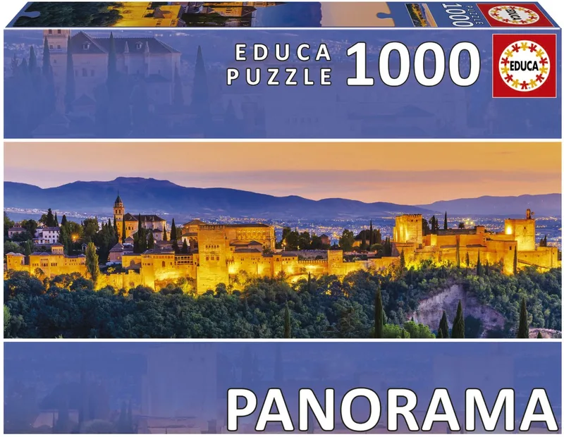 puzzel - 1000 stuks - Panorama van Educa, editie Meerkleurig – doos