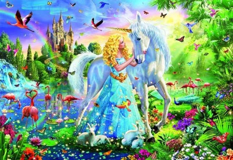 Puzzel - 1000 stuks - Prinses en eenhoorn van Educa – doos