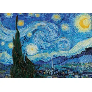 puzzel - 1000 stuks - Vincent van Gogh -Starry Night van Educa, editie Meerkleurig – doos 2 van 2