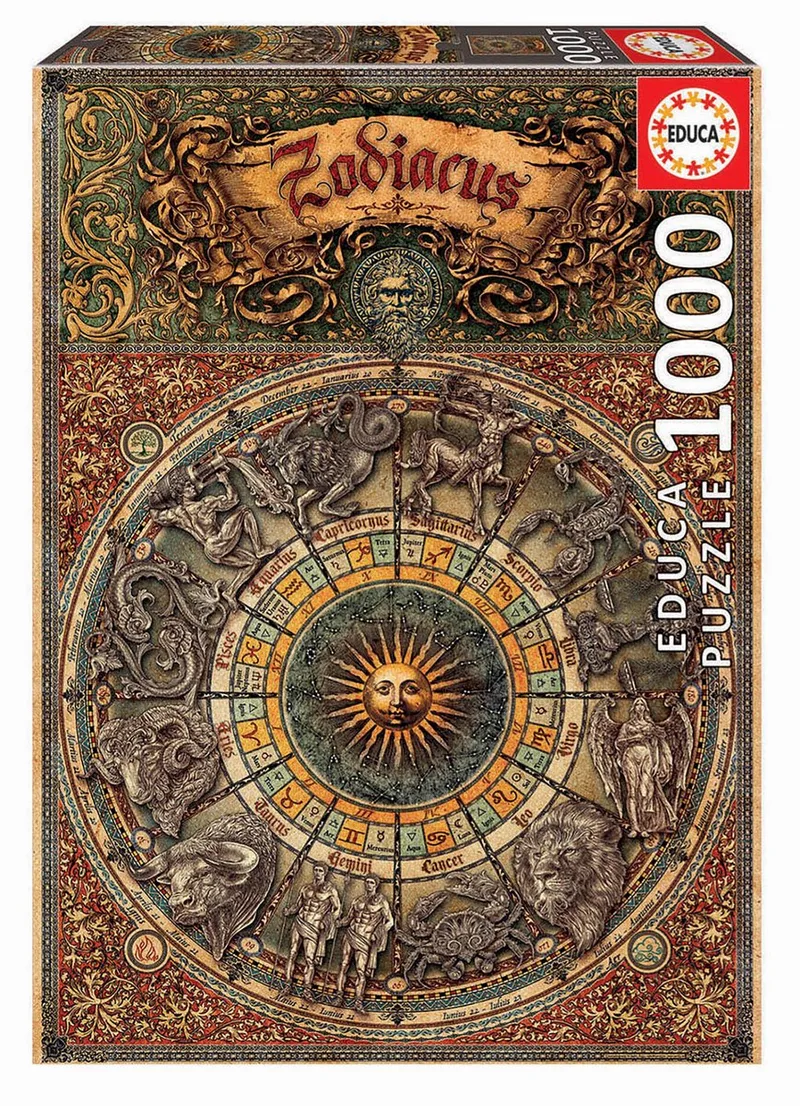 puzzel - 1000 stuks - Zodiac van Educa, editie Multi-coloured – doos