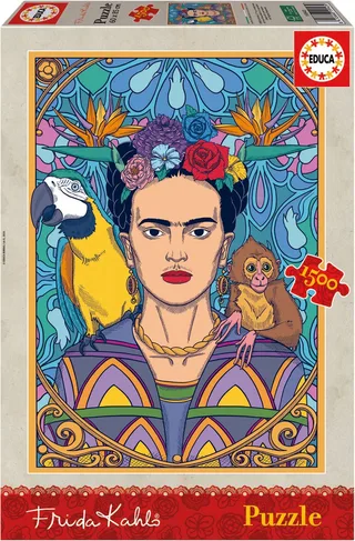 puzzel - 1500 stuks - FRIDA KAHLO van Educa, editie Meerkleurig – doos 1 van 6