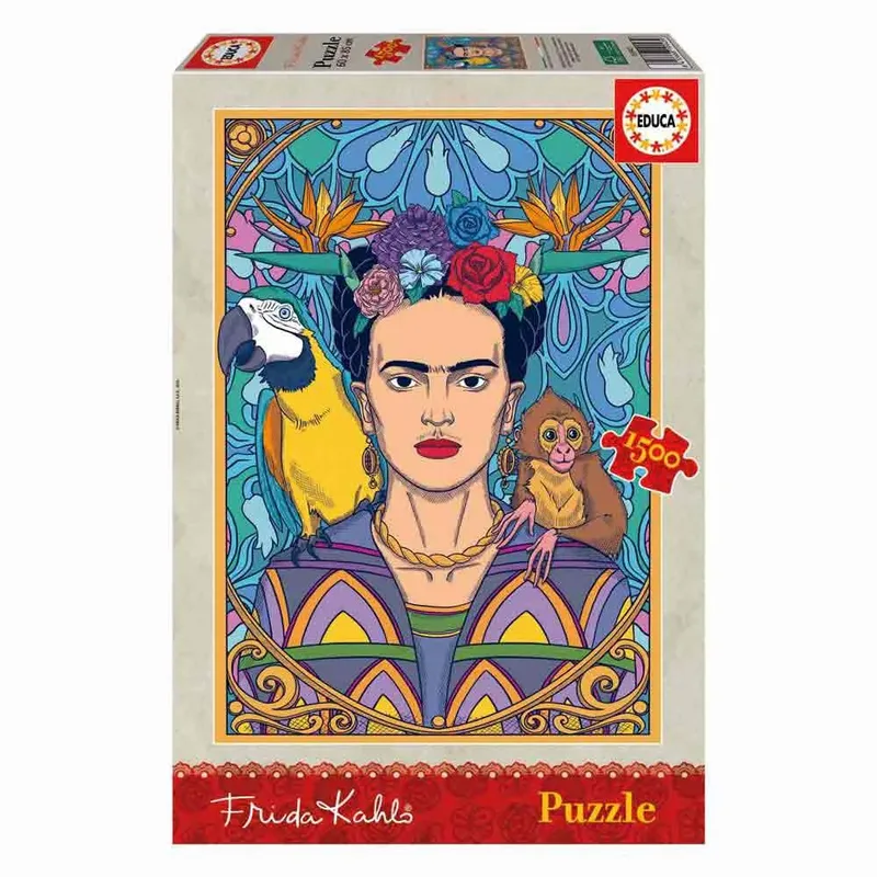 puzzel - 1500 stuks - FRIDA KAHLO van Educa, editie Meerkleurig – doos 2 van 6