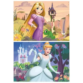 Puzzel 2 x 48 Stukjes - Tangled / Assepoester de Educa – boîte 3 sur 4